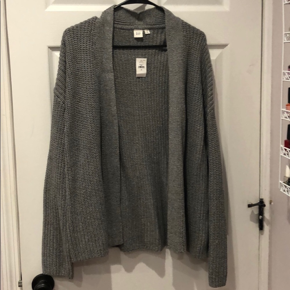 GAP gray cardigan sweater - size XL NWT